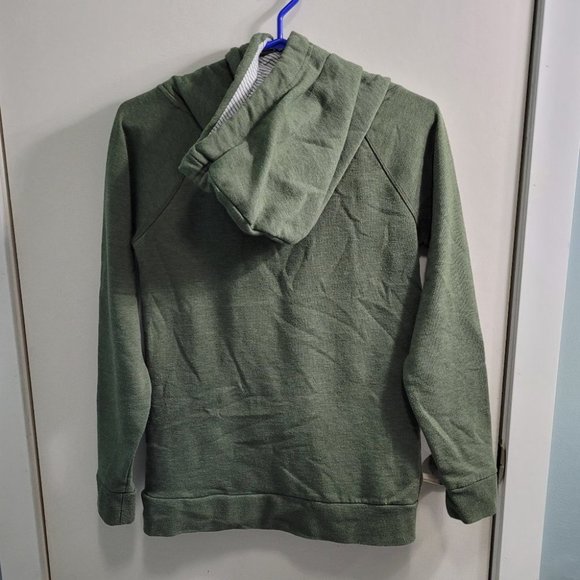 Small Twik Cross Neck Green Hoodie - Picture 2 of 8